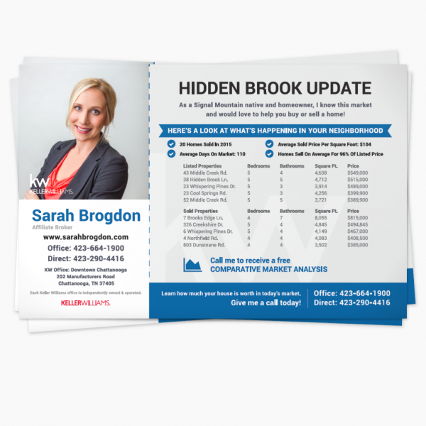 Print Marketing Material for Sarah Brogdon